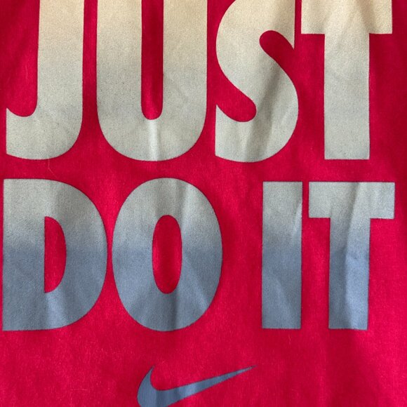 Nike The Athletic Cut Nike Tee Womens Pink Sleeveless Tank Top Logo - Medium - Picture 3 of 7